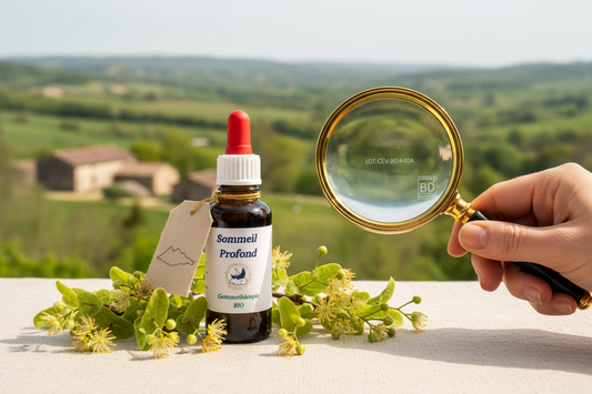 Critères qualité macérat de bourgeons bio : étiquetage, traçabilité et sélection artisanale ECOCERT