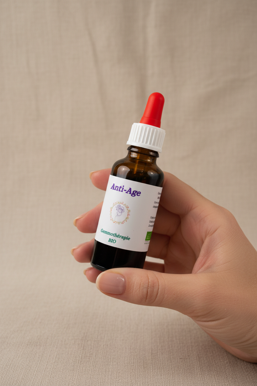 Flacon 30ml gemmothérapie Anti-Age – Format et contenance réelle
