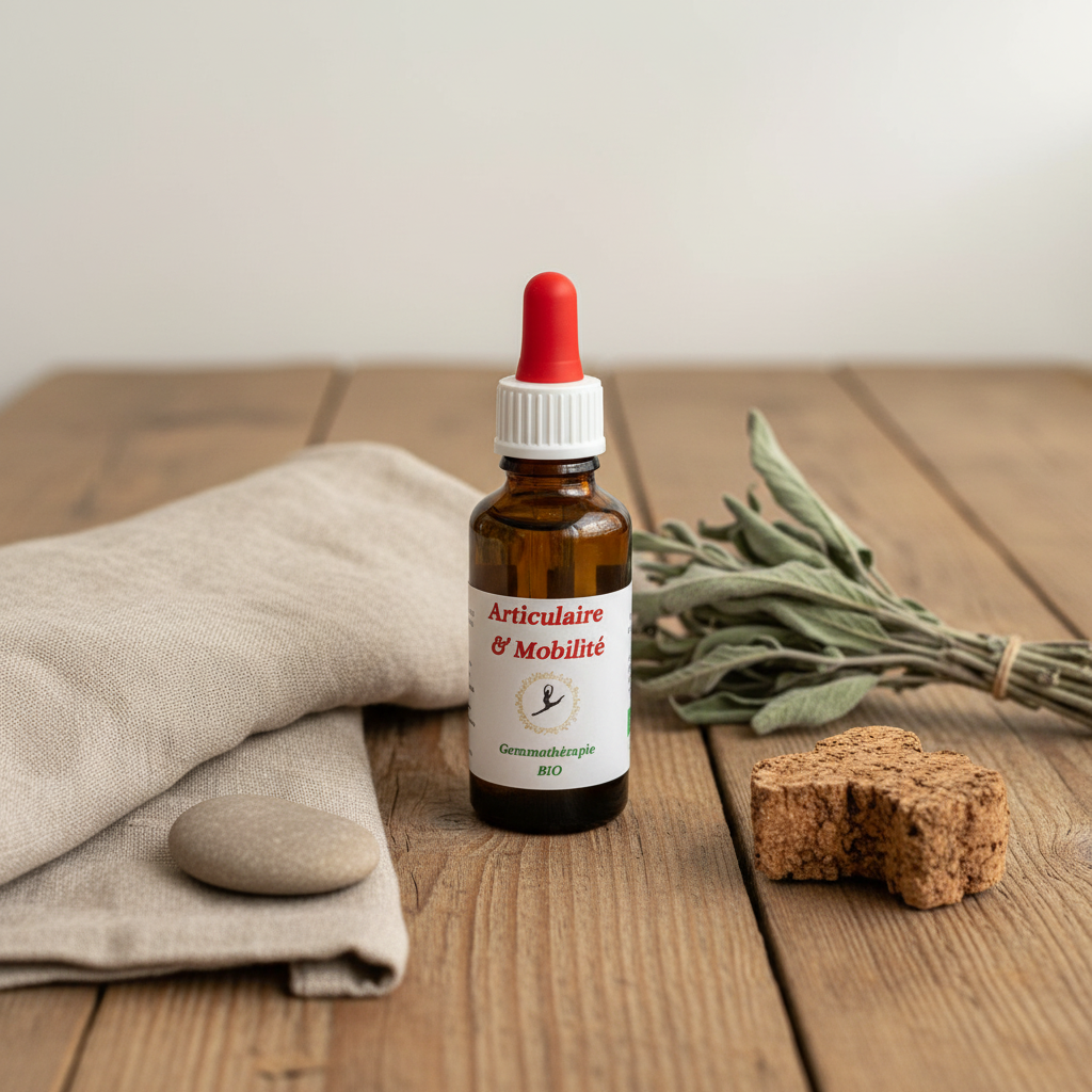 Articulaire & Mobilité — bois naturel et sauge