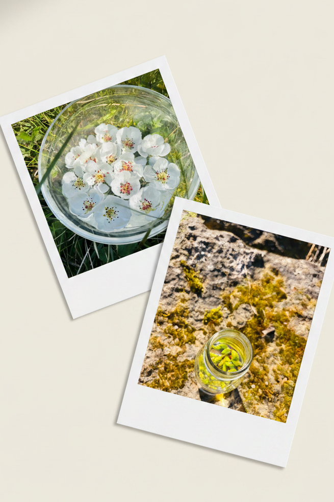 Collage polaroïd – fleurs & bourgeons