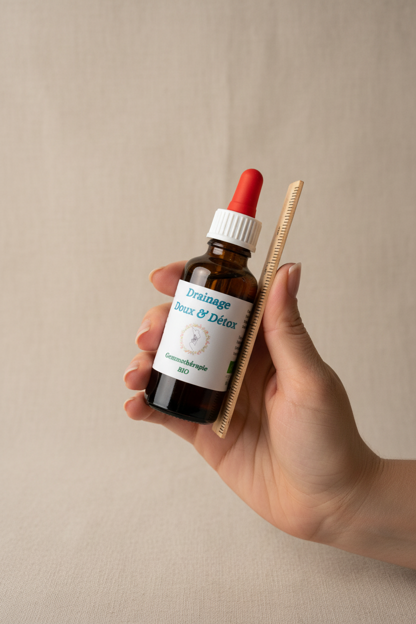 Flacon 30ml gemmothérapie Peau Parfaite – Format et contenance réelle
