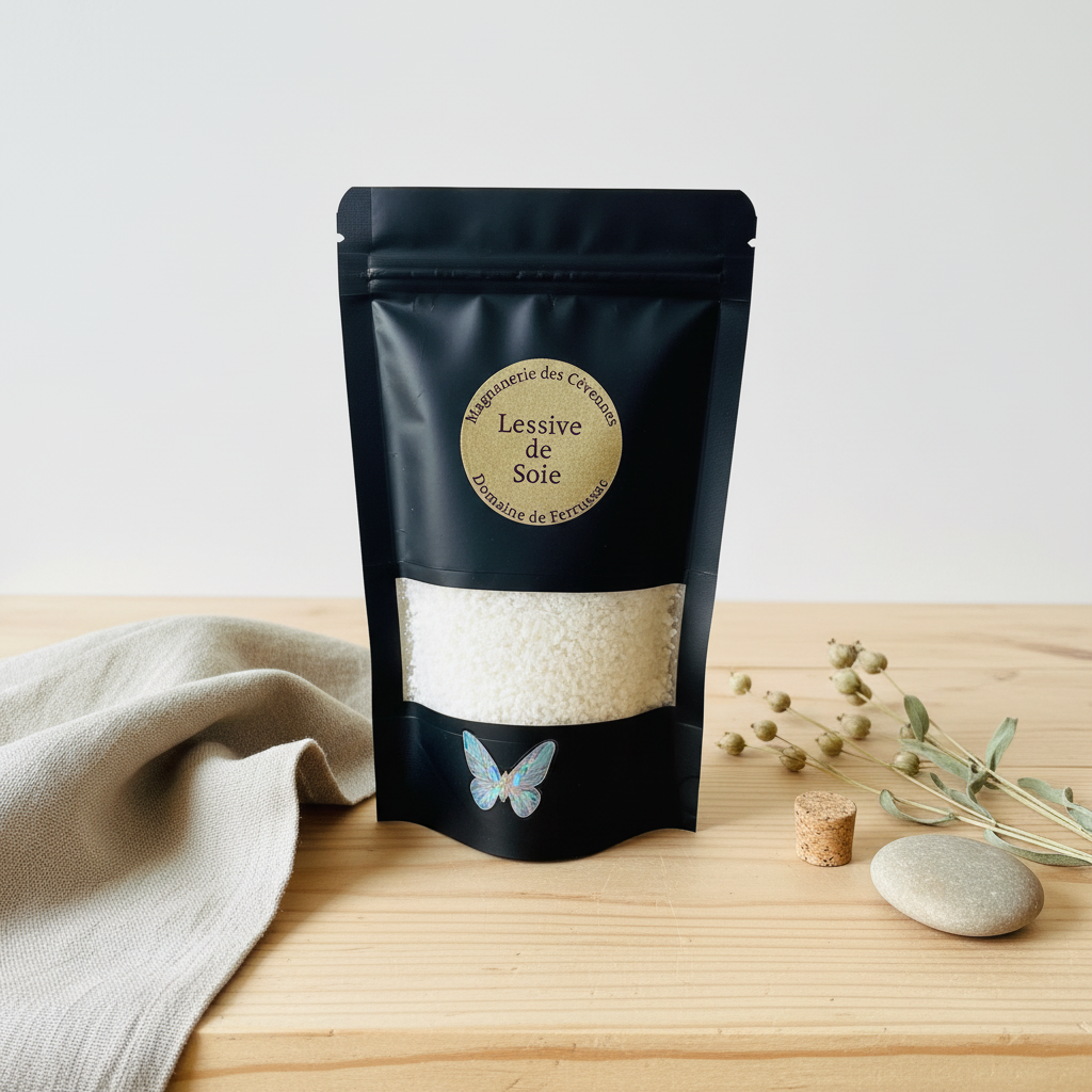 Lessive de Soie – mise en scène bois et lin