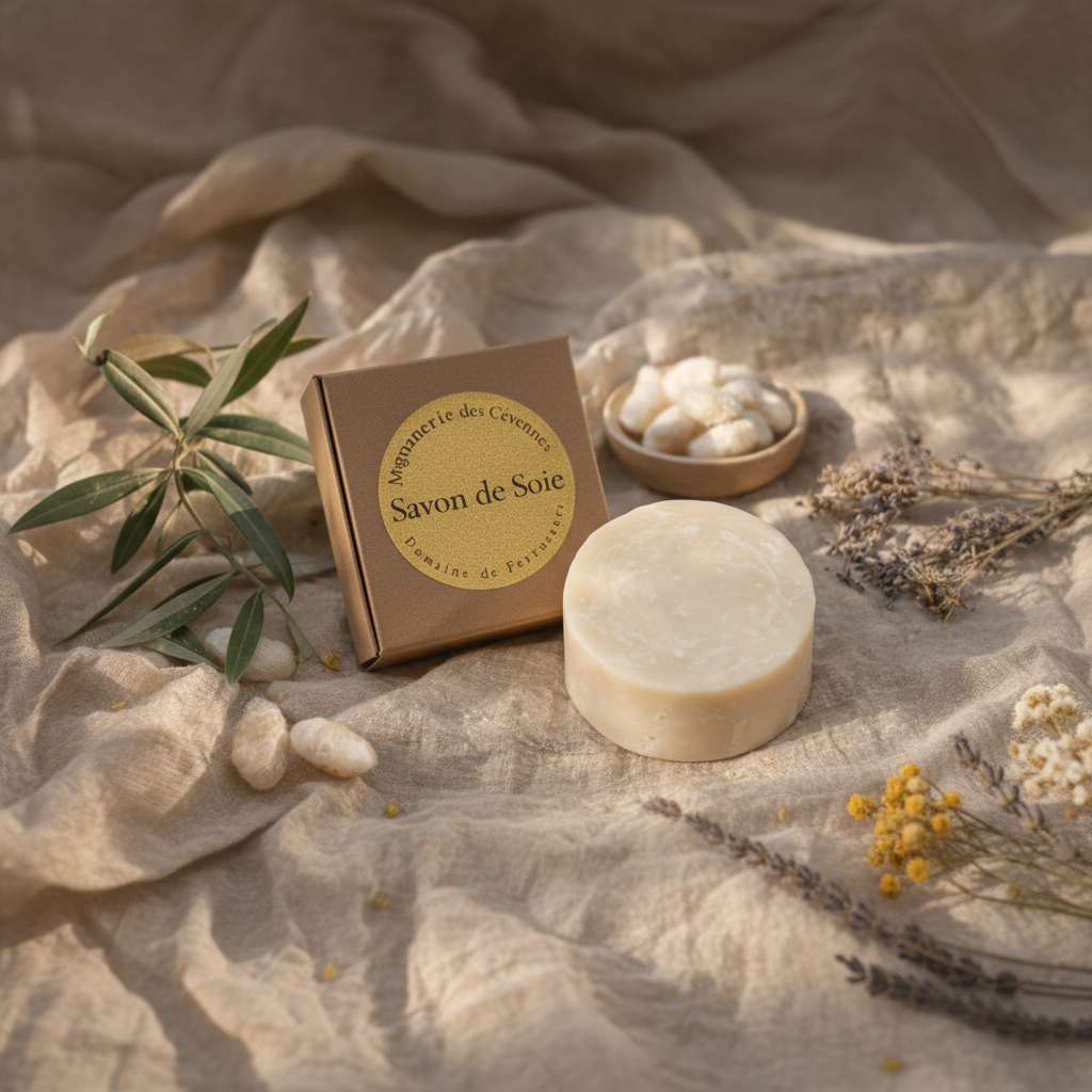 Savon de Soie Boisé – Boîte kraft mise en scène