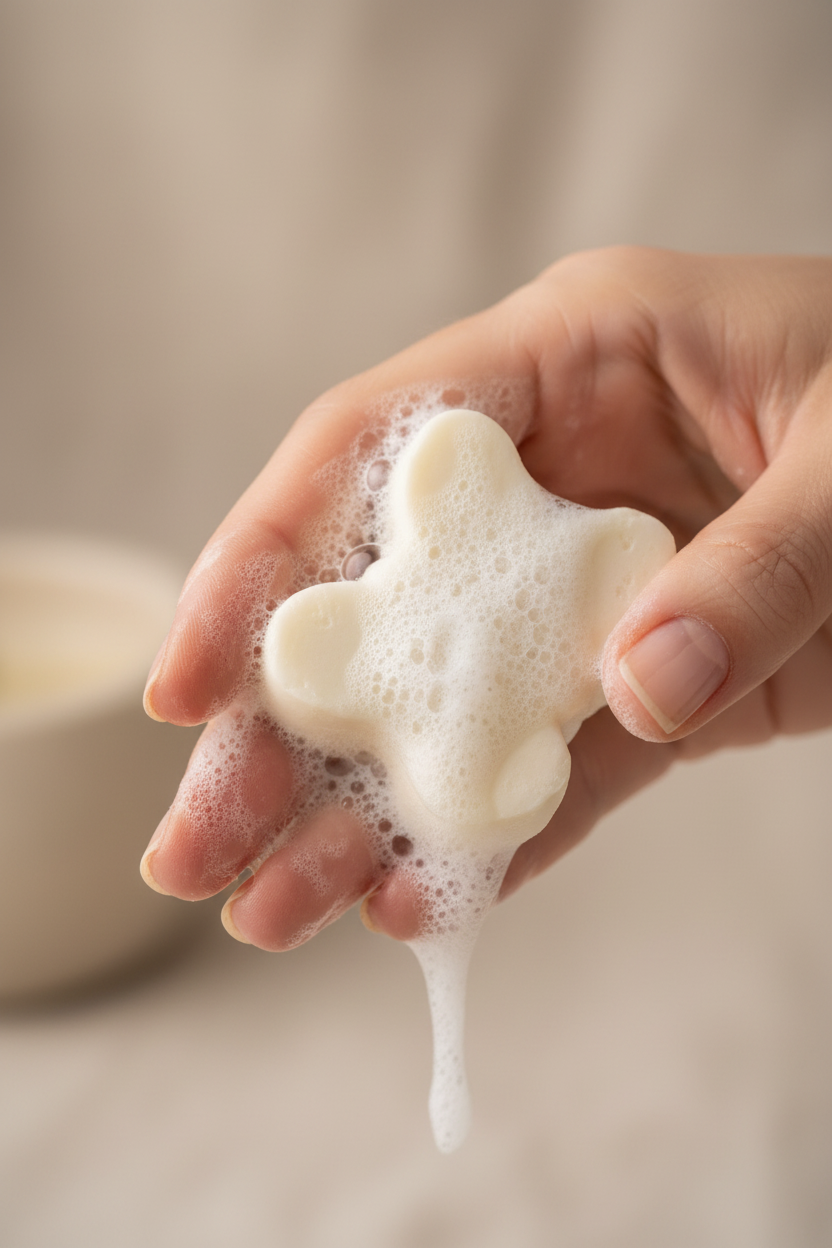 Savon de soie papillon artisanal mousse onctueuse – Texture crémeuse et douce Cévennes
