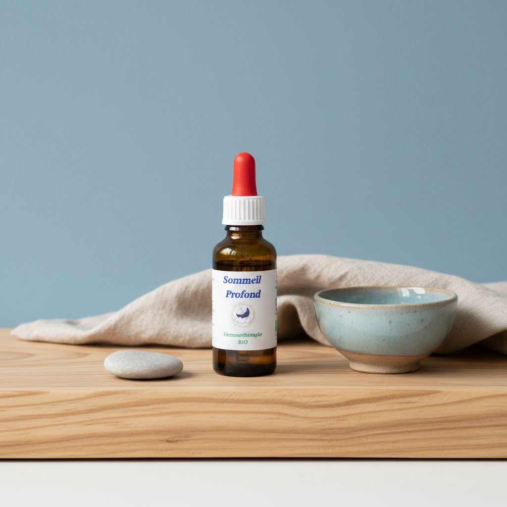 Sommeil Profond — fond bleu nuit pastel lumineux