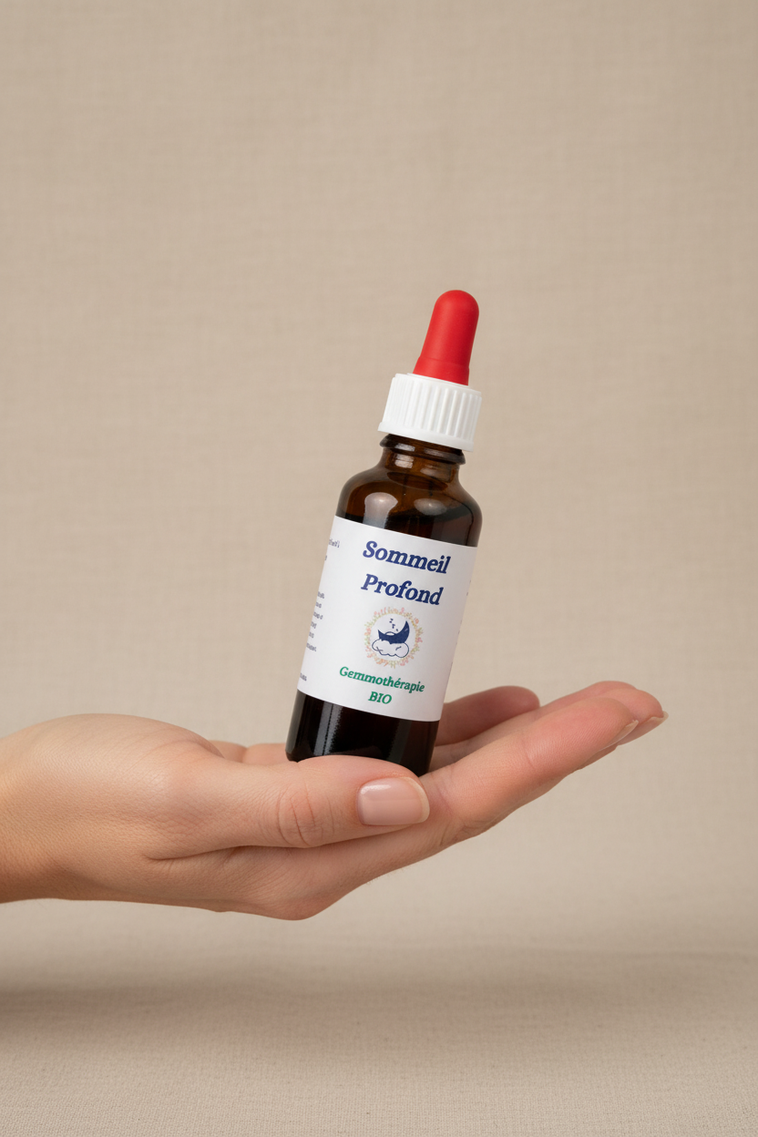Flacon 30ml gemmothérapie Sommeil Profond – Format et contenance réelle

