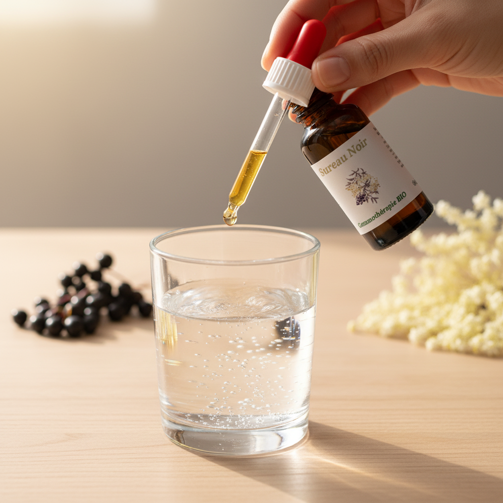 Sureau noir — utilisation pipette